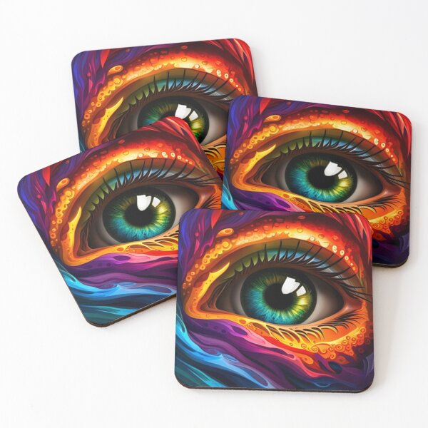 Item preview, Vibrant Visions A Liquid Art Eye Design designed and sold by Posivibez Designs.