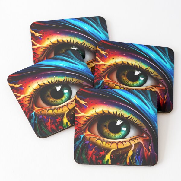 Item preview, Vibrant Visions A Liquid Art Eye Design designed and sold by Posivibez Designs.
