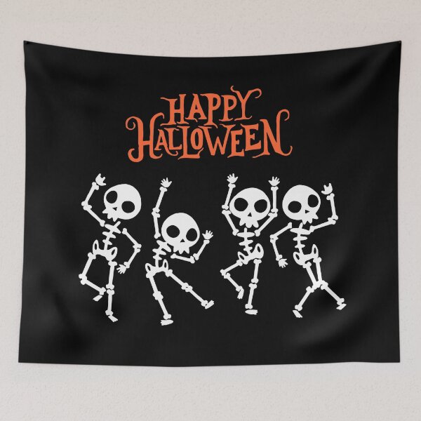 Item preview, Dancing Halloween Skeletons for Dark Backgrounds designed and sold by caFUNated.