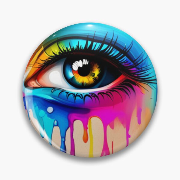 Item preview, Vibrant Visions A Liquid Art Eye Design designed and sold by Posivibez Designs.