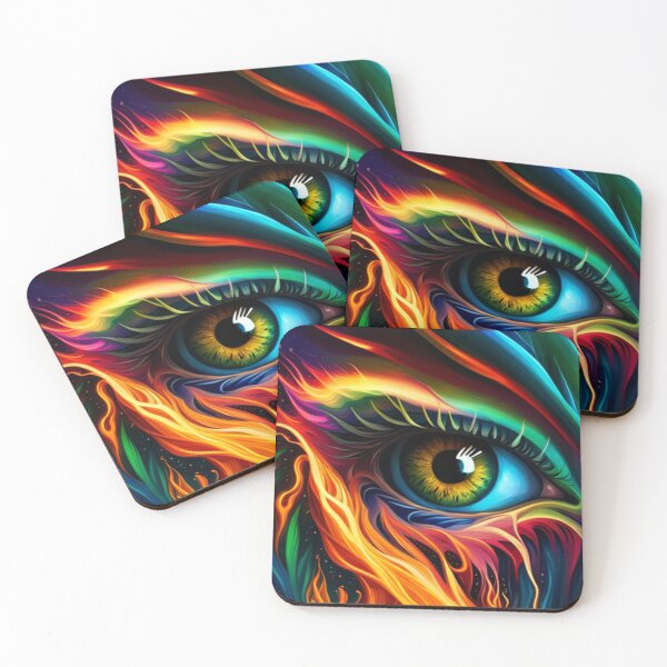 Item preview, Vibrant Visions A Liquid Art Eye Design designed and sold by Posivibez Designs.