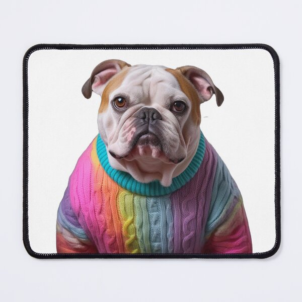 Item preview, Rainbow English Bulldog designed and sold by poshprintlab.
