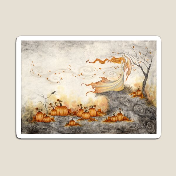 Item preview, Whispers in the Pumpkin Patch designed and sold by AmyBrownArt.