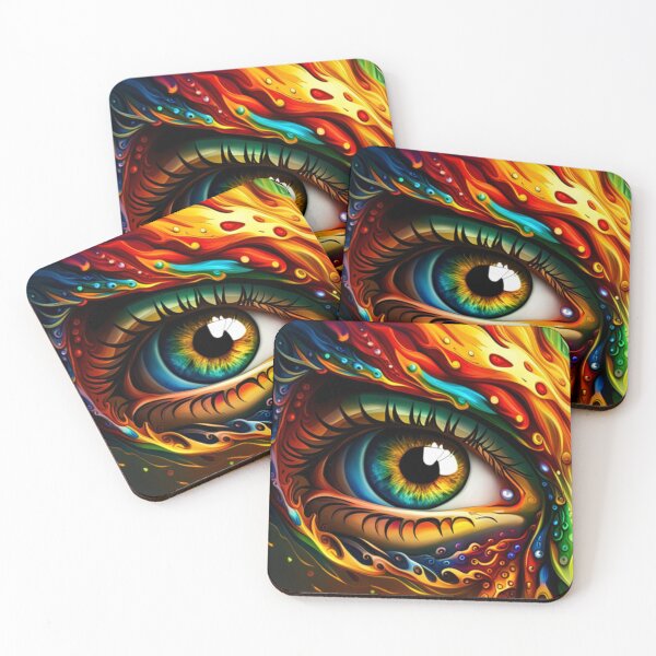 Item preview, Vibrant Visions A Liquid Art Eye Design designed and sold by Posivibez Designs.