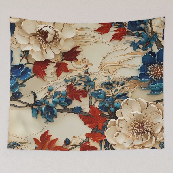Item preview, Japanese Satsuma Series 2: Ceramic Tile Design III: Elegance in Blossom designed and sold by stevepmp.