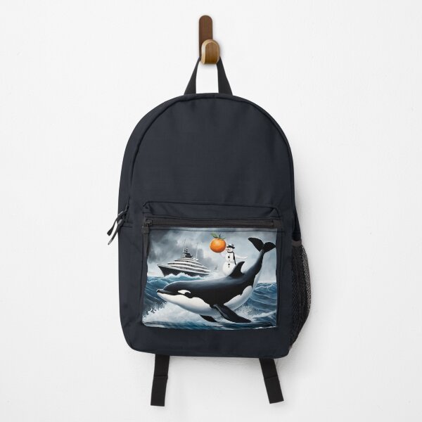 Item preview, The Orca Uprising against Luxury Yachts aided by an orange-wielding Snowman designed and sold by DreamyEscapism.