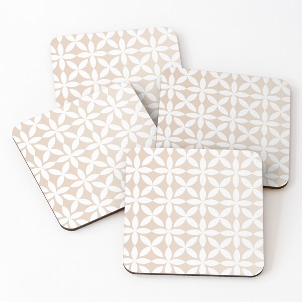 Item preview, Minimal beige flowers pattern designed and sold by MyThemesDesign.