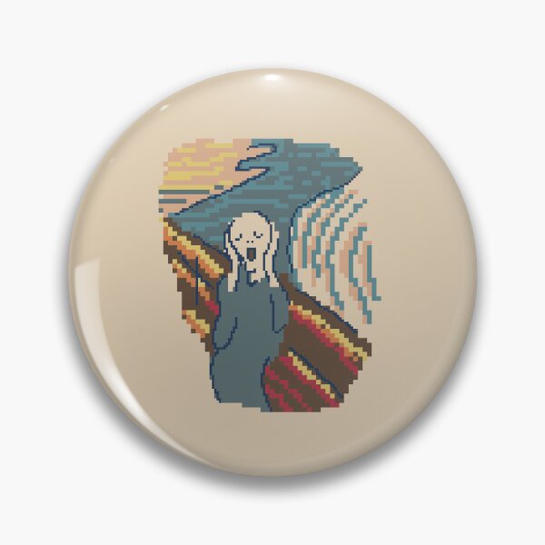 Item preview, Edvard Munch's The Scream - 8bit Pixel Art designed and sold by pxlboy.