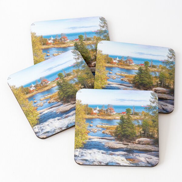 Item preview, Autumn colors by the water in Quebec, Canada designed and sold by Travelways.