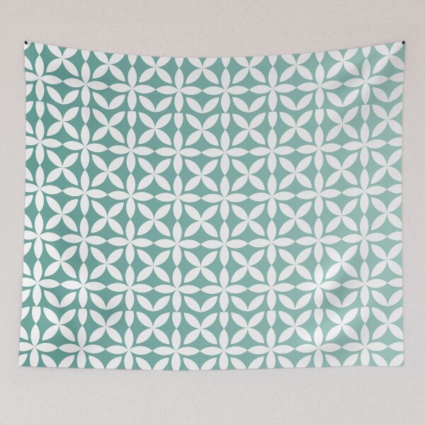 Artikelvorschau, Minimal green flowers pattern entworfen und verkauft von MyThemesDesign.