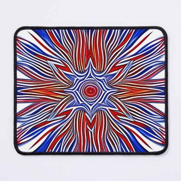 Item preview, A red, white and blue sunburst pattern designed and sold by Paw's Arts.