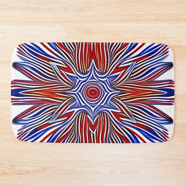 Item preview, A red, white and blue sunburst pattern designed and sold by Paw's Arts.