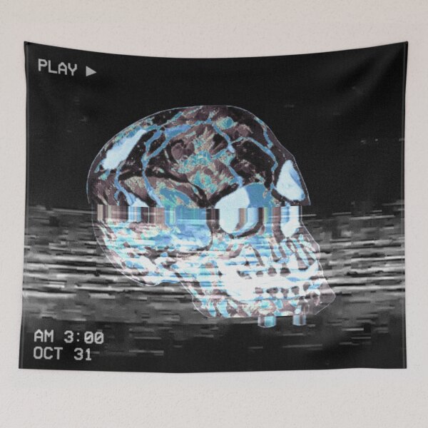 Item preview, Phonk VHS Skull  designed and sold by VoltageStone.