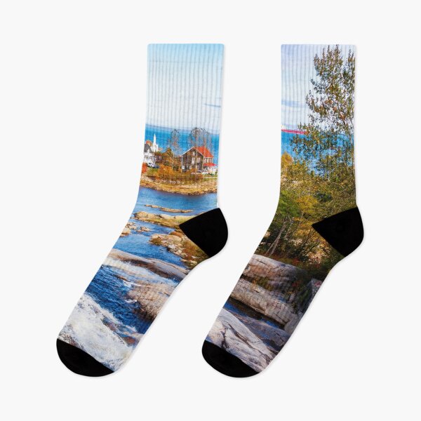Item preview, Autumn colors by the water in Quebec, Canada designed and sold by Travelways.