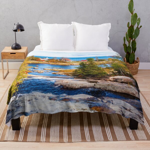 Item preview, Autumn colors by the water in Quebec, Canada designed and sold by Travelways.