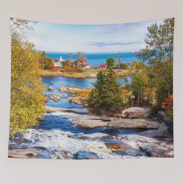 Item preview, Autumn colors by the water in Quebec, Canada designed and sold by Travelways.