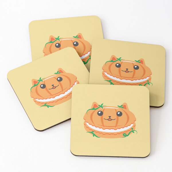 Item preview, Pumpkin Halloween Fall Cute Kawaii Catarons Cat French Macarons Pastry Clipart designed and sold by sehana.