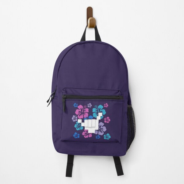Item preview, Pixel Hawaii Shaka Sign Hang Loose Hibiscus Flowers designed and sold by pixelsparkzone.