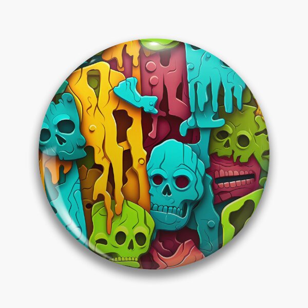 Item preview, 3D Halloween Zombies Seamless Pattern designed and sold by TriarArt.