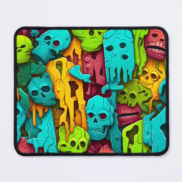 Item preview, 3D Halloween Zombies Seamless Pattern designed and sold by TriarArt.