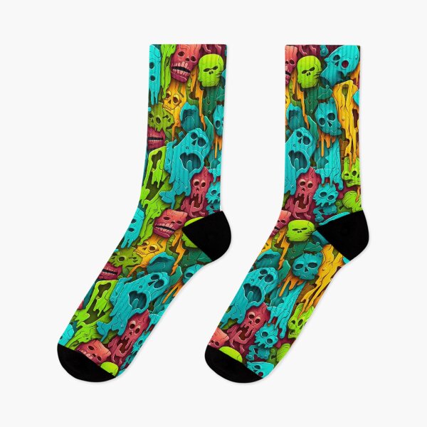 Item preview, 3D Halloween Zombies Seamless Pattern designed and sold by TriarArt.