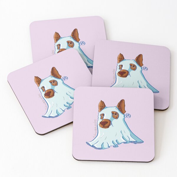 Item preview, ghost dog, halloween designed and sold by gisselldrawn.