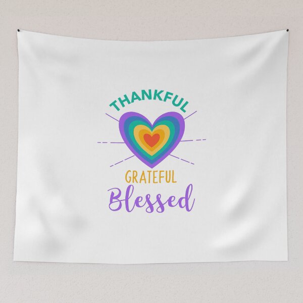 Item preview, Thankful Grateful Blessed designed and sold by DesignGraceLove.