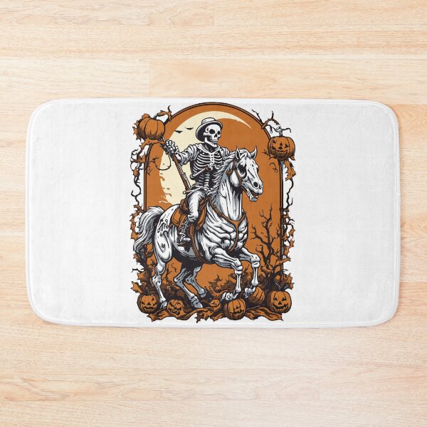 Item preview, Skeleton Riding a Horse | Grim Reaper | Halloween Pumpkin | Retro Vintage  designed and sold by Sobari.
