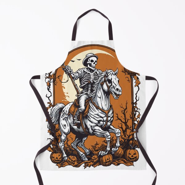 Item preview, Skeleton Riding a Horse | Grim Reaper | Halloween Pumpkin | Retro Vintage designed and sold by Sobari.