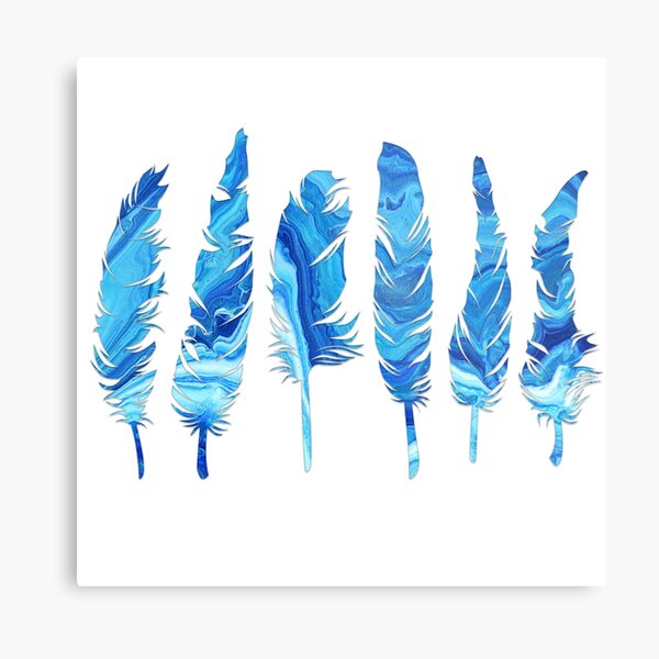 Birds of a Feather: Glue Geode Metal Print