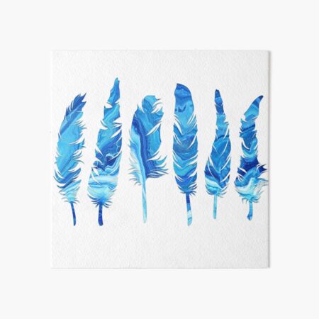 Birds of a Feather: Glue Geode Art Board Print