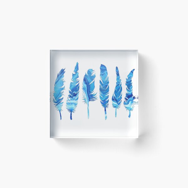 Birds of a Feather: Glue Geode Acrylic Block