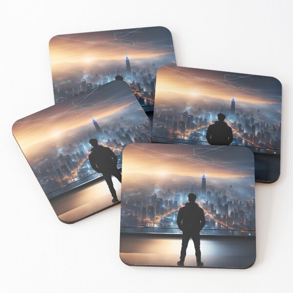 Item preview, Beautiful and lovely futuristic city view art designed and sold by luisalfonso1989.