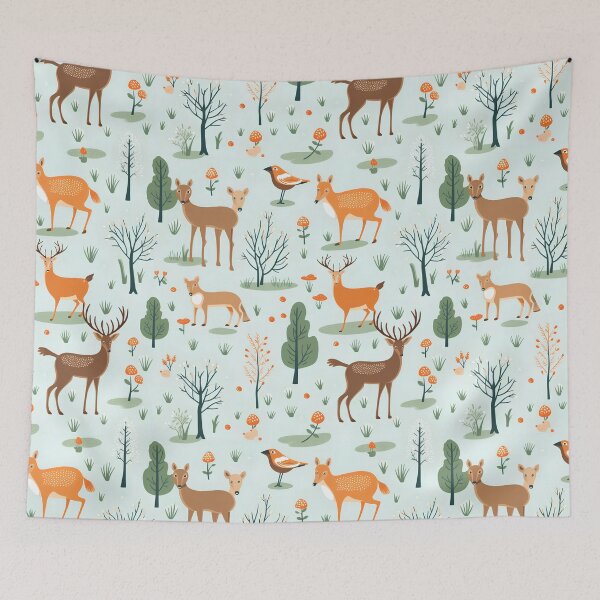 Item preview, minimal wildlife seamless designed and sold by Ttthunder123.