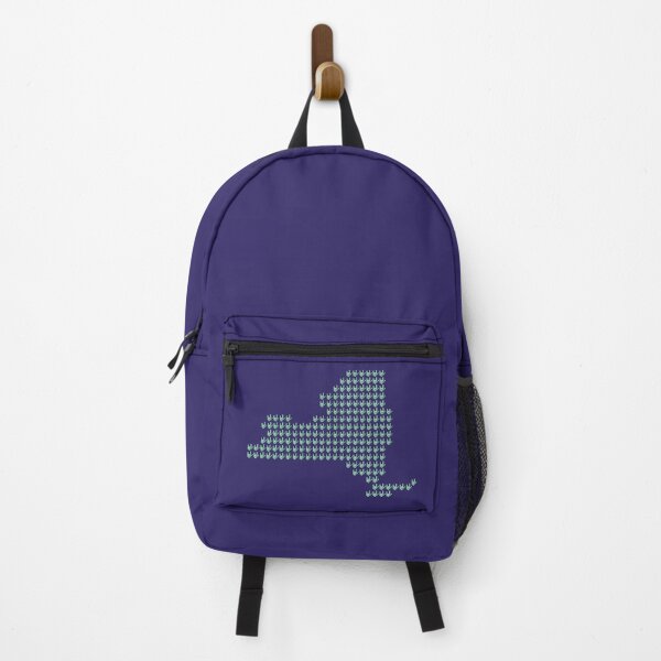 Item preview, ASL Pixel Love New York State Map designed and sold by pixelsparkzone.