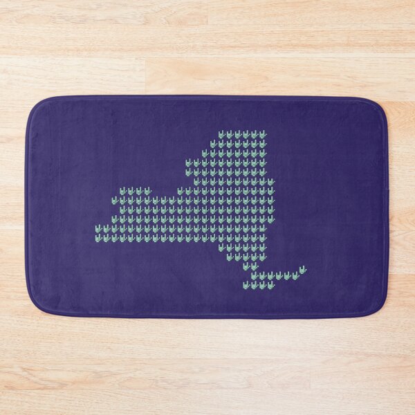 Item preview, ASL Pixel Love New York State Map designed and sold by pixelsparkzone.