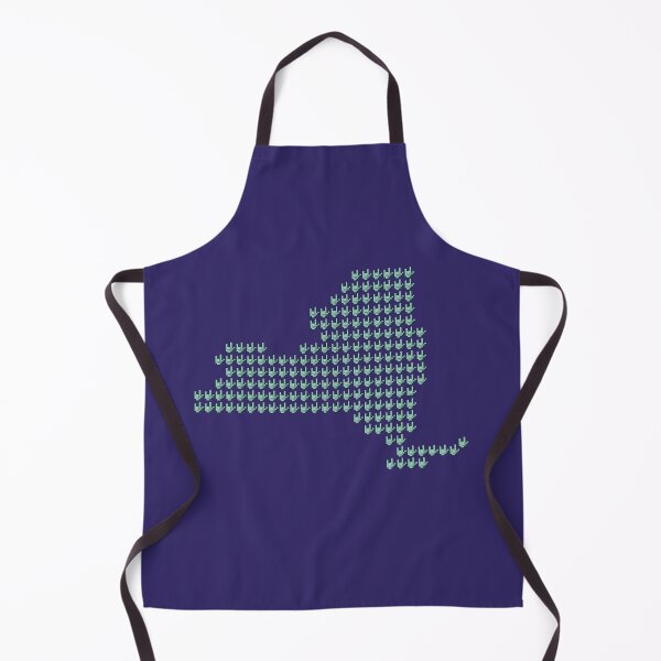 Item preview, ASL Pixel Love New York State Map designed and sold by pixelsparkzone.