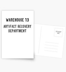 Warehouse Artifact Recovery Department Postcards