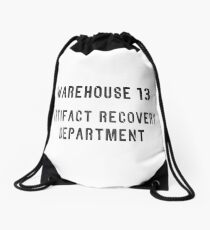 Warehouse Artifact Recovery Department Drawstring Bag