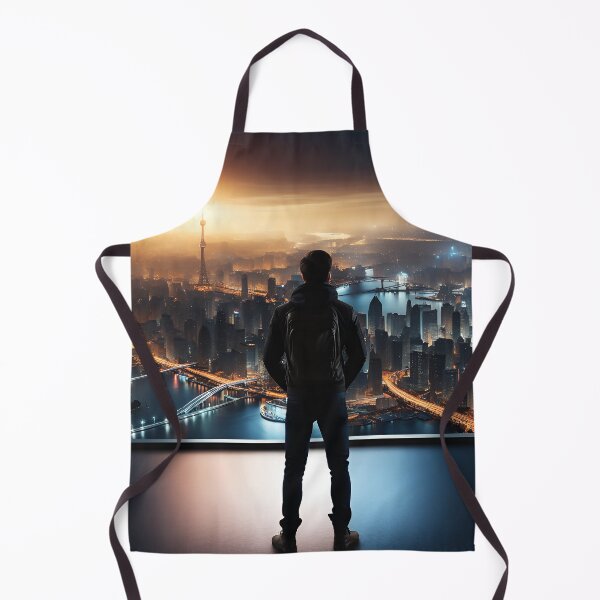 Item preview, Pretty and lovely futuristic city view art designed and sold by luisalfonso1989.