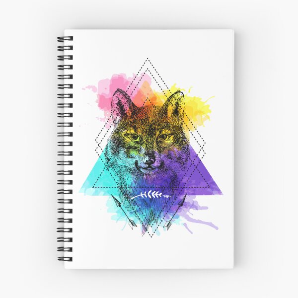 Item preview, Cabeza de lobo colorida, cabeza de lobo, cabeza de lobo boho designed and sold by GreyStanzione1.