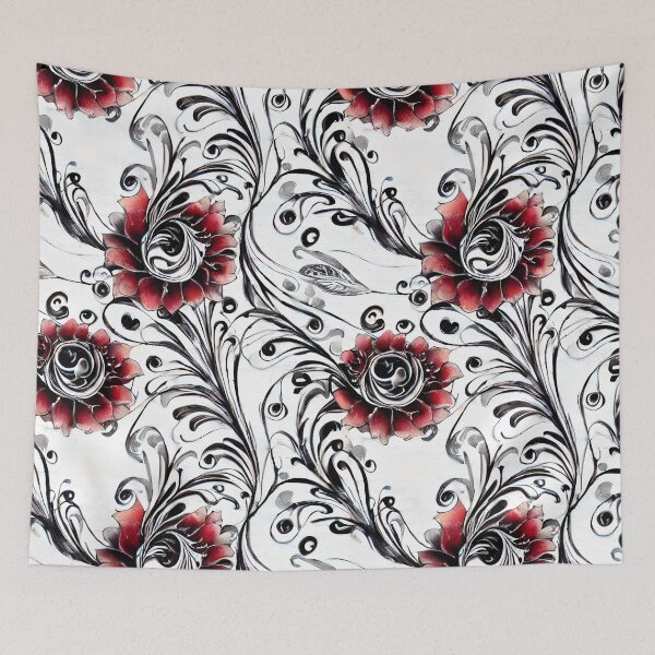 Item preview, Flower Swirls designed and sold by Poetic Patterns Studio.