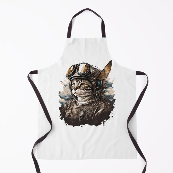 Item preview, cat wearing helmet, cat character, cat pilot style designed and sold by GreyStanzione1.