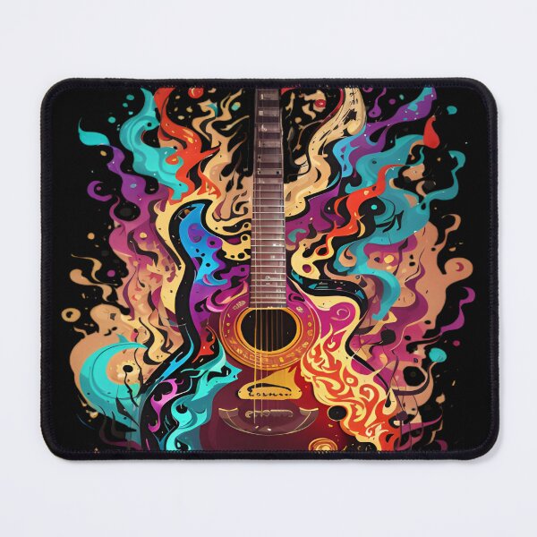 Item preview, Colorful Abstract Guitar Art designed and sold by alaa-mously.