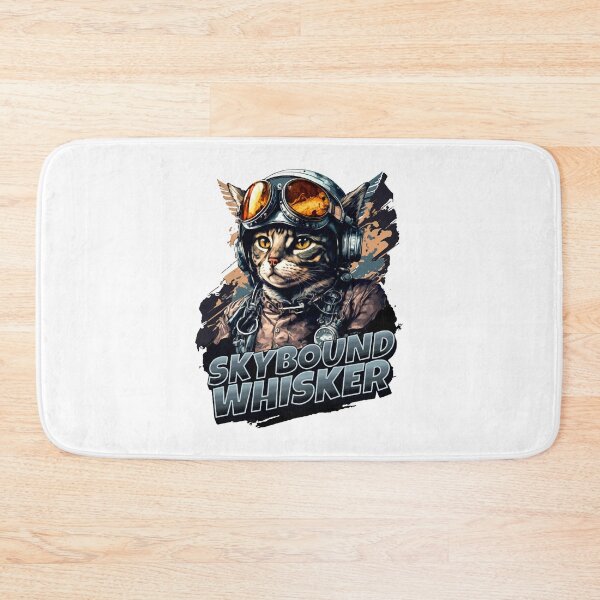 Item preview, cat sky bound whisker, cat pilot, cat sky bound whisker designed and sold by GreyStanzione1.
