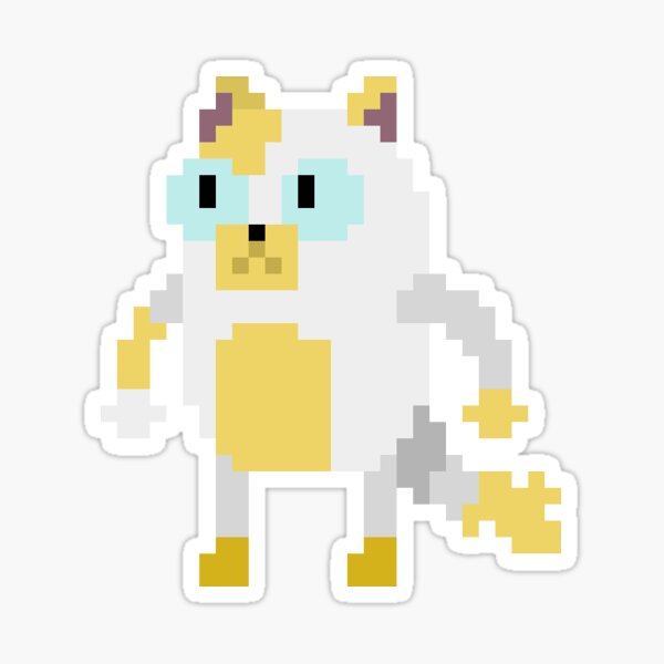 Cake the Cat (Fionna and Cake / Adventure Time) Pixel Sprite Sticker