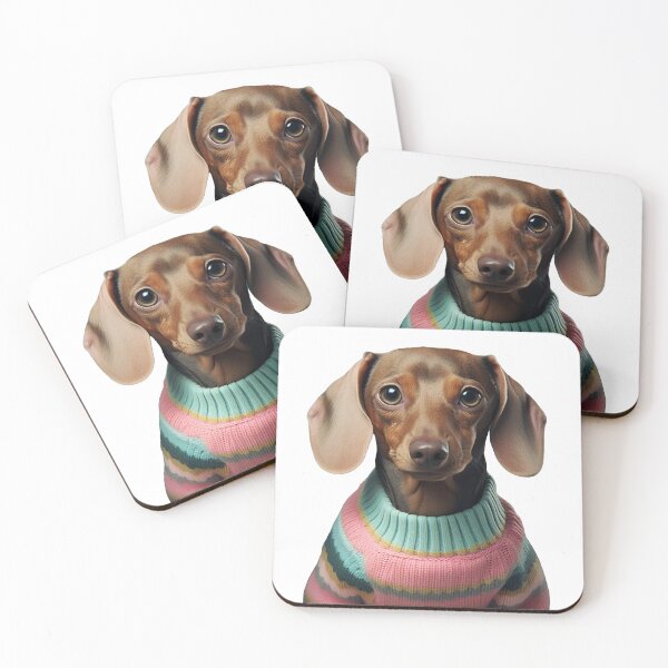 Item preview, Preppy Dachshund designed and sold by poshprintlab.