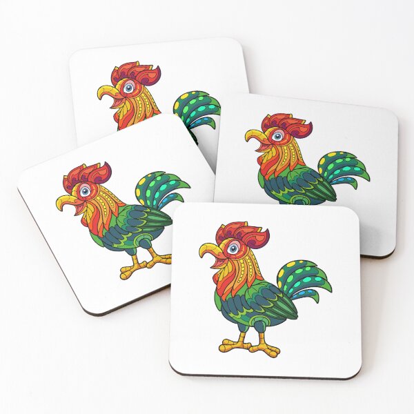 Item preview, Colorful rooster, rooster cartoon, rooster animation  designed and sold by GreyStanzione1.