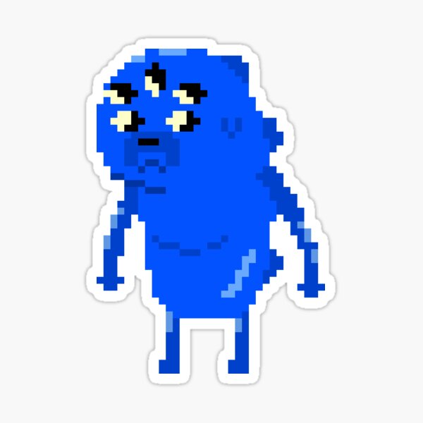 Shapeshifter Jake the Dog (Adventure Time) Pixel Sprite Sticker