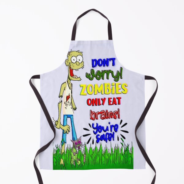 Item preview, Zombies Only Eat Brains Halloween Humor designed and sold by gleefulme.